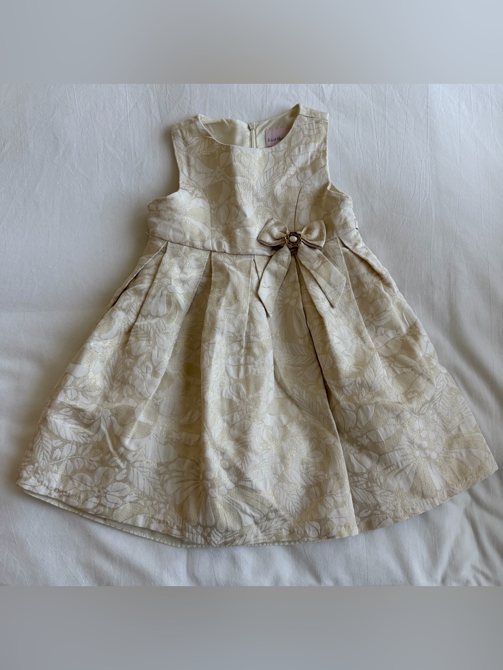 Sweet Heart Rose Floral Bow Dress